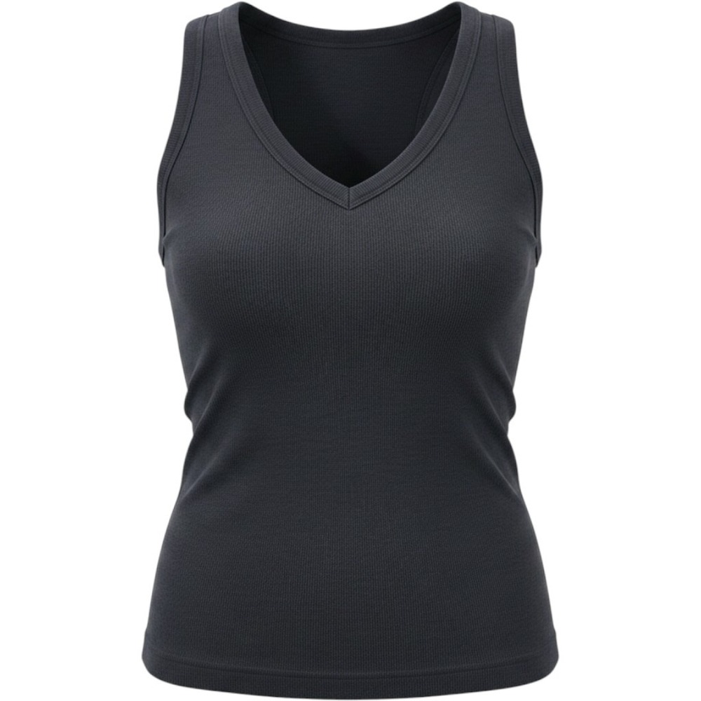 OGL Women's M Black Ribbed Activewear Crop Tank Top Padded Bra New Tennis Golf